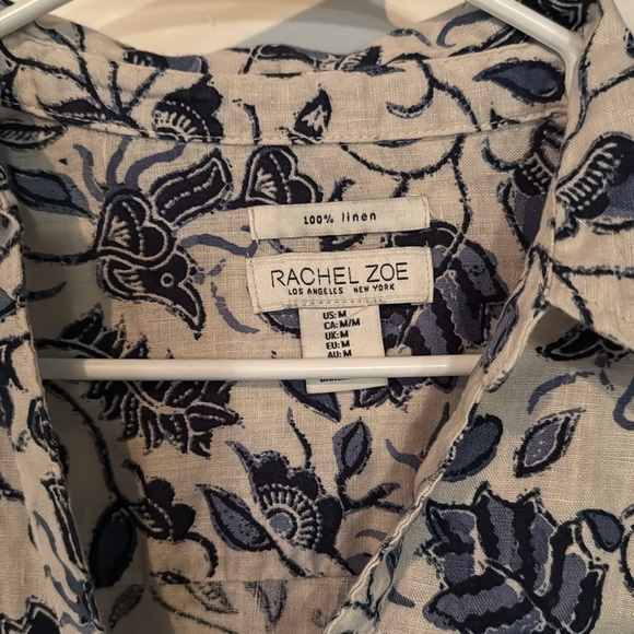 Rachel Zoe linen shirt - Picture 2 of 4